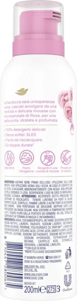 Dove Rose Oil Doucheschuim - 6 X 200 Ml - Voordeelverpakking -Verzorgings Producten Winkel 308x1200 3