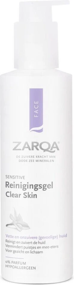 Zarqa Reinigingsgel Clear Skin 200 Ml -Verzorgings Producten Winkel 312x1200