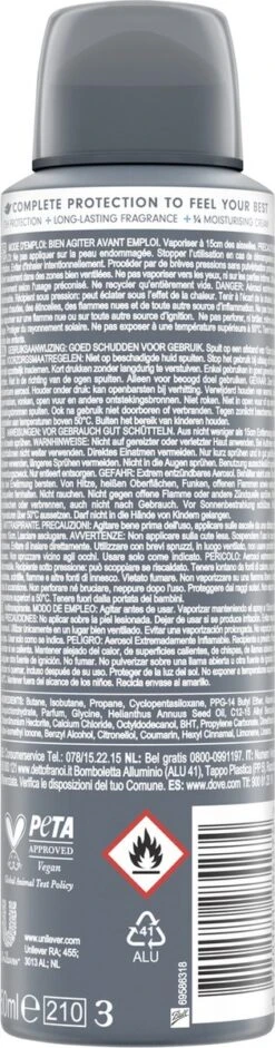 Dove Men+Care Advanced Clean Comfort Anti-Transpirant Deodorant Spray - 6 X 150 Ml - Voordeelverpakking -Verzorgings Producten Winkel 315x1200 9
