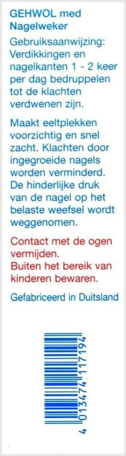 Gehwol Nagelweker - Voor Zachte Nagelriemen - 15ml -Verzorgings Producten Winkel 331x1200