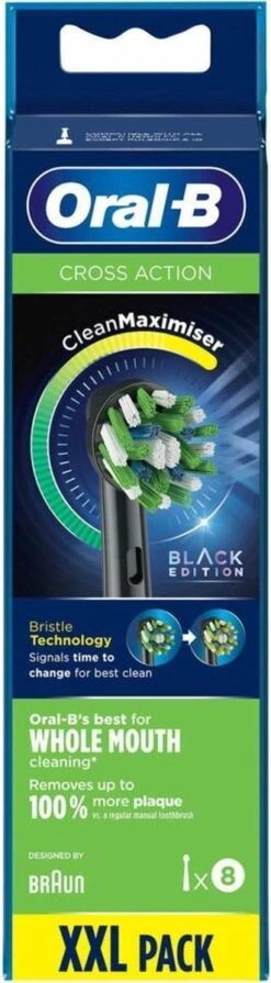 Oral B Oral-B CrossAction - Met CleanMaximiser-technologie - Opzetborstels - Zwart - 8 Stuks -Verzorgings Producten Winkel 331x1200 4