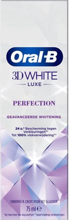 Oral B Oral-B 3D White Luxe Perfection - Voordeelverpakking 4 X 75 Ml -Tandpasta Verpakt In Gerecycleerd Karton -Verzorgings Producten Winkel 385x1200 1