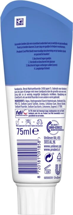 Prodent Cool Mint Tandpasta - 12 X 75 Ml - Voordeelverpakking 16 Prodent Cool Mint Tandpasta - 12 X 75 Ml - Voordeelverpakking -Verzorgings Producten Winkel 407x1200 3