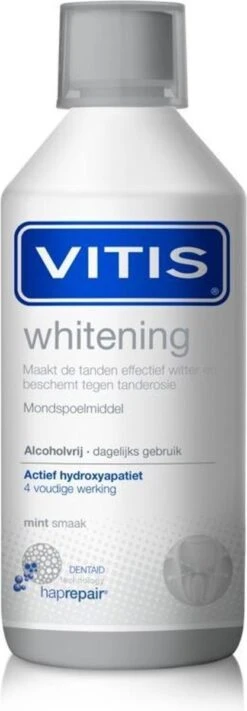 3x Vitis Whitening Mondwater 500 Ml -Verzorgings Producten Winkel 417x1200
