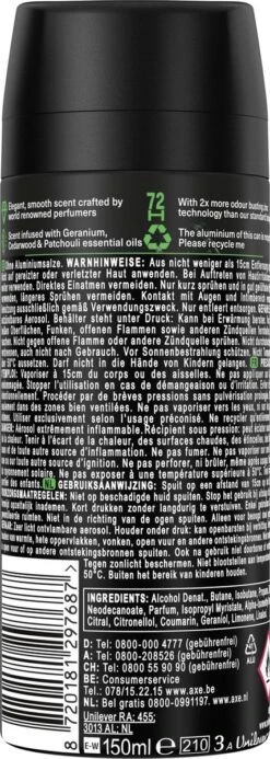 AXE Fine Fragrance Collection Emerald Geranium Premium Deodorant Bodyspray 150 Ml 9 AXE Fine Fragrance Collection Emerald Geranium Premium Deodorant Bodyspray 150 Ml -Verzorgings Producten Winkel 428x1200 3