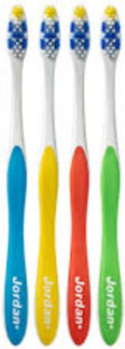 Jordan - Total Clean Tandenborstels Medium - 4 Stuks 2 Jordan - Total Clean Tandenborstels Medium - 4 Stuks - Afbeelding 2