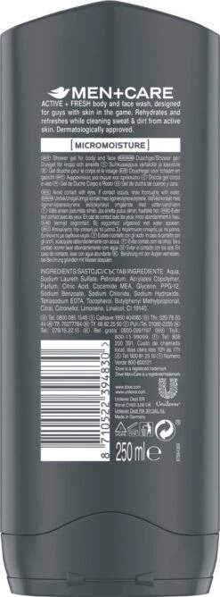 Dove Men+Care Sport Active Fresh - 6 X 250 Ml - Voordeelverpakking -Verzorgings Producten Winkel 444x1200 5