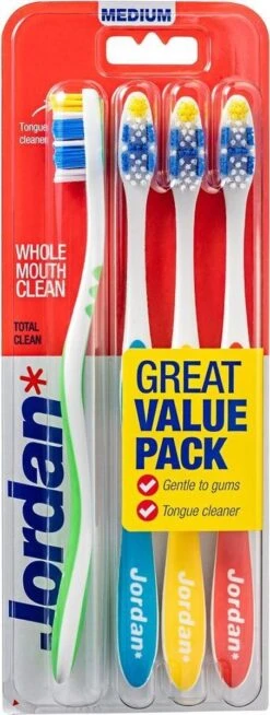 Jordan - Total Clean Tandenborstels Medium - 4 Stuks 11 Jordan - Total Clean Tandenborstels Medium - 4 Stuks -Verzorgings Producten Winkel 453x1200 9