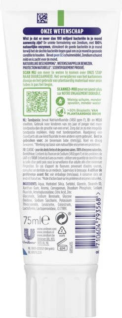Zendium Classic Tandpasta - 12 X 75 Ml - Voordeelverpakking -Verzorgings Producten Winkel 460x1200 6