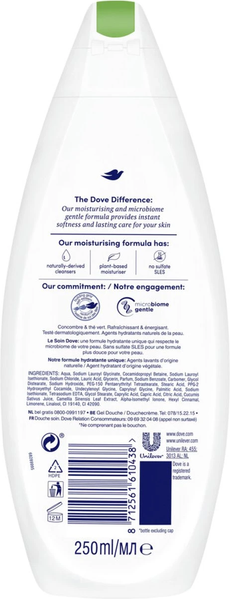 Dove Douchegel Go Fresh Refreshing - 6 X 250 Ml - Voordeelverpakking 7 Dove Douchegel Go Fresh Refreshing - 6 X 250 Ml - Voordeelverpakking - Afbeelding 7