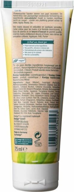 Kneipp Seconde - Handcrème - Citroenverbena Avocadoboter -Verzorgings Producten Winkel 467x1200