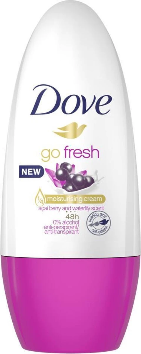 Dove Go Fresh Açaí Berry & Waterlily Anti-Transpirant Deodorant Roller - 6 X 50 Ml - Voordeelverpakking 3 Dove Go Fresh Açaí Berry & Waterlily Anti-Transpirant Deodorant Roller - 6 X 50 Ml - Voordeelverpakking - Afbeelding 3