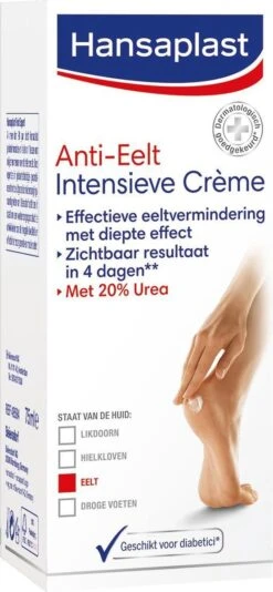 Hansaplast Anti-Eelt Intensieve Crème - Voetcrème - 75 Ml -Verzorgings Producten Winkel 555x1200