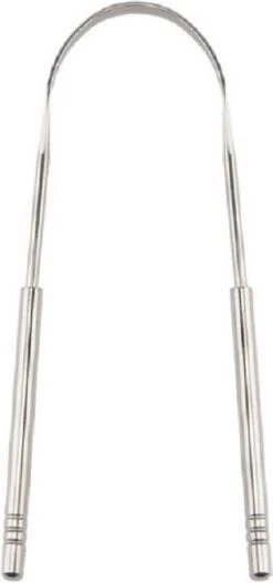 OrganiBrush 100% RVS Tongschraper / Tongreiniger - Antibacterieel - 1 Stuk
