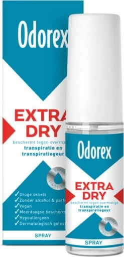 Odorex Extra Dry Pomp - Deodorant - 30 Ml -Verzorgings Producten Winkel 579x1200 2