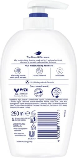 Dove Deeply Nourishing Verzorgende Handzeep - 6 X 250 Ml - Voordeelverpakking -Verzorgings Producten Winkel 587x1200