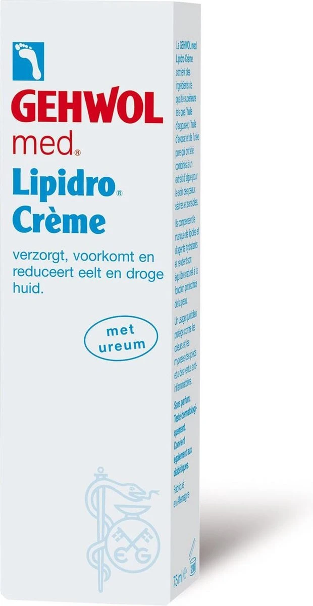 Gehwol Lipidro-Crème - Breng De Zeer Droge Huid Weer In Goede Balans Van Vet En Vocht - Voetcreme - Tube 75ml 1 Gehwol Lipidro-Crème - Breng De Zeer Droge Huid Weer In Goede Balans Van Vet En Vocht - Voetcreme - Tube 75ml