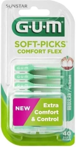 GUM® GUM Soft Picks Comfort Flex Regular Mint - 40st -Verzorgings Producten Winkel 625x1200 5