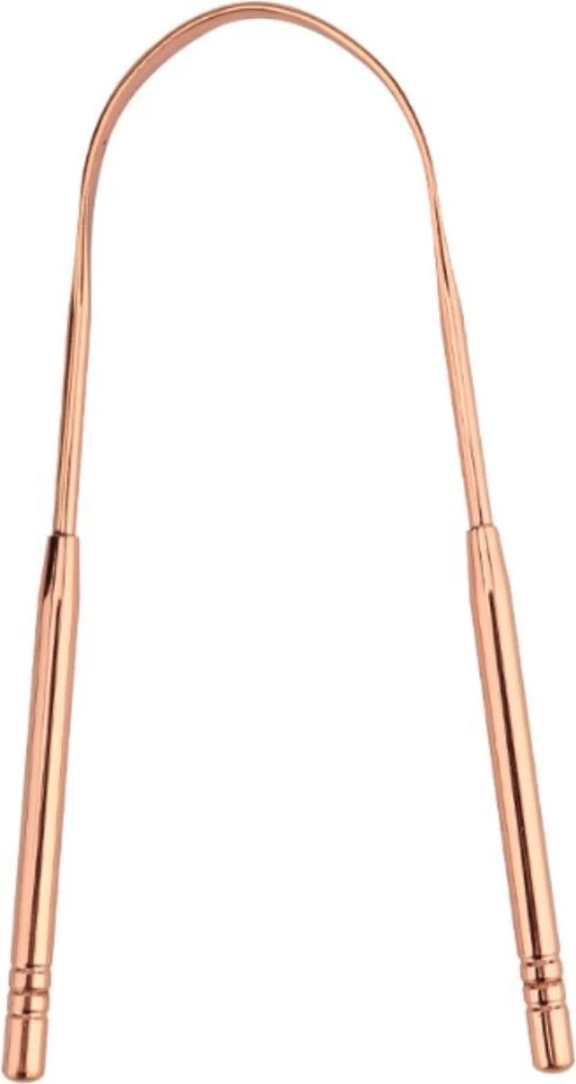 OrganiBrush 100% Koper Tongschraper / Tongreiniger - Antibacterieel - 1 Stuk 1 OrganiBrush 100% Koper Tongschraper / Tongreiniger - Antibacterieel - 1 Stuk