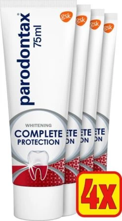 Parodontax Complete Protection Whitening - Tandpasta - Tegen Bloedend Tandvlees - 4x75 Ml -Verzorgings Producten Winkel 663x1200 1