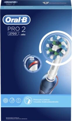 Oral B Oral-B Pro 2 2700 CrossAction - Elektrische Tandenborstel - Blauw, Wit -Verzorgings Producten Winkel 717x1200 2