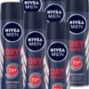 NIVEA MEN Dry Impact Deodorant Spray - 6 X 150 Ml - Voordeelverpakking