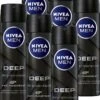 NIVEA MEN Deep Deodorant Spray - 6 X 150 Ml - Voordeelverpakking