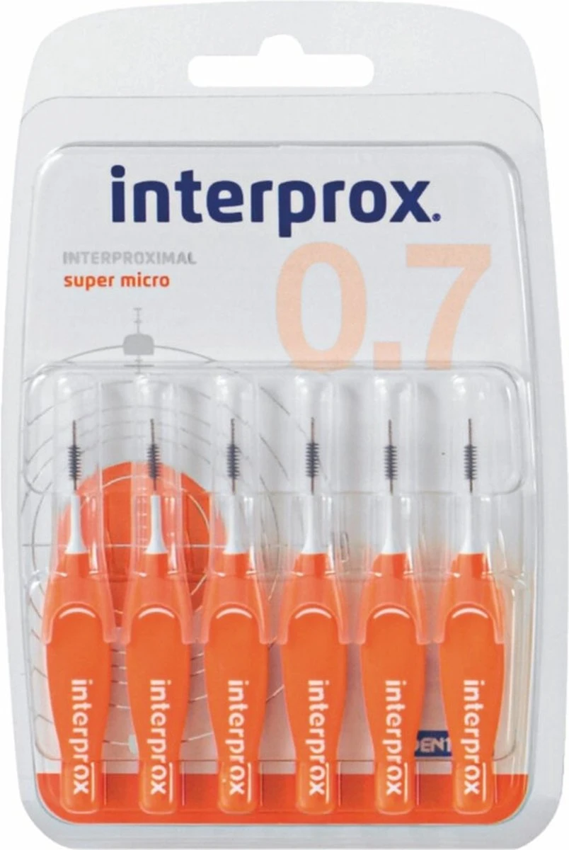3x Interprox Ragers Super Micro 0.7 Oranje Blister à 6 Ragers 5 3x Interprox Ragers Super Micro 0.7 Oranje Blister à 6 Ragers - Afbeelding 5