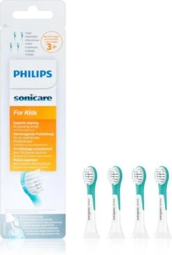 Philips Sonicare For Kids HX6034/33 - Opzetborstel 4 Stuk(s) - Turkoois