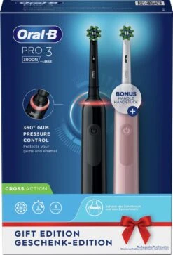 Oral B Oral-B Pro 3 - 3900 - Zwarte En Roze - Elektrische Tandenborstel -Verzorgings Producten Winkel 817x1200 1