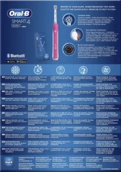 Oral B Oral-B Smart 4 4500 - Roze - Elektrische Tandenborstel -Verzorgings Producten Winkel 842x1200 1