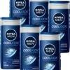 NIVEA MEN Cool Kick Shower Gel - 6 X 250 ML - Voordeelverpakking - Douchegel