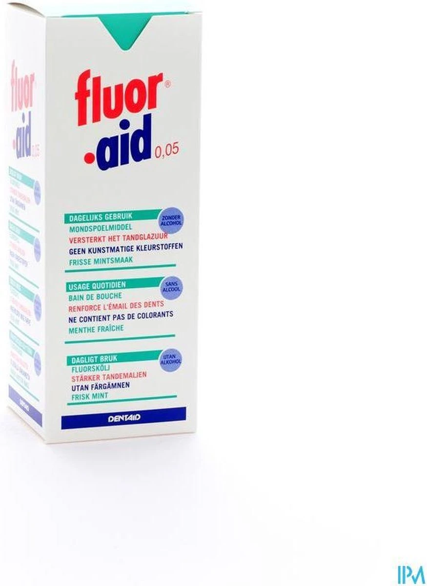 Fluor Aid 0.05 Mondwater - 500 Ml 4 Fluor Aid 0.05 Mondwater - 500 Ml - Afbeelding 4