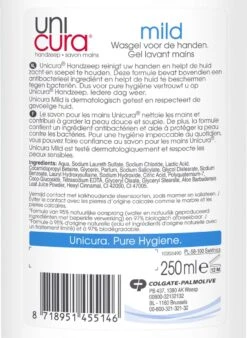 Unicura Mild Antibacteriële Vloeibare Handzeep - 6 X 250 Ml - Voordeelverpakking -Verzorgings Producten Winkel 876x1200