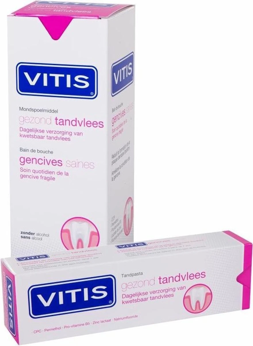 3x Vitis Gezond Tandvlees Mondwater 500 Ml 2 3x Vitis Gezond Tandvlees Mondwater 500 Ml - Afbeelding 2