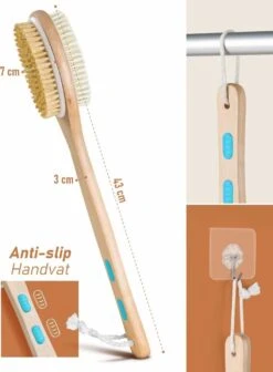 Fesio Lichaamsborstel Met Lange Steel - Dubbelzijdig - Dry Brushing Rugborstel/Badborstel/Doucheborstel/Huidborstel - 43 Cm 10 Fesio Lichaamsborstel Met Lange Steel - Dubbelzijdig - Dry Brushing Rugborstel/Badborstel/Doucheborstel/Huidborstel - 43 Cm -Verzorgings Producten Winkel 882x1200