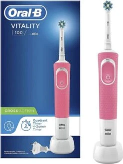 Oral B Oral-B Vitality 100 Roze CrossAction - Elektrische Tandenborstel - Powered By Braun -Verzorgings Producten Winkel 897x1200 4
