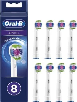 Oral B Oral-B 3D White - Met CleanMaximiser-technologie - Opzetborstels - 8 Stuks - Brievenbusverpakking -Verzorgings Producten Winkel 899x1200 5