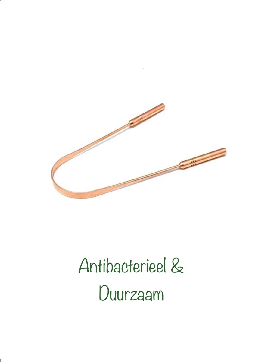 OrganiBrush 100% Koper Tongschraper / Tongreiniger - Antibacterieel - 1 Stuk 4 OrganiBrush 100% Koper Tongschraper / Tongreiniger - Antibacterieel - 1 Stuk - Afbeelding 4