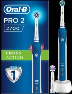 Oral B Oral-B Pro 2 2700 CrossAction - Elektrische Tandenborstel - Blauw, Wit -Verzorgings Producten Winkel 911x1200 4