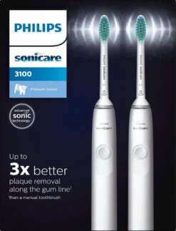 Philips Sonicare Series 3100 HX3675/13 - Elektrische Tandenborstel - Wit - Duopack -Verzorgings Producten Winkel 915x1200