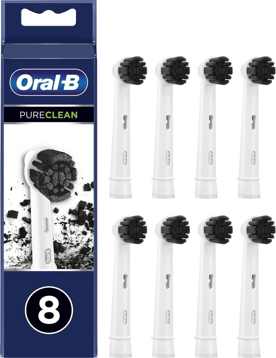 Oral B Oral-B Pure Clean Opzetborstel - 8 Stuks 1 Oral B Oral-B Pure Clean Opzetborstel - 8 Stuks