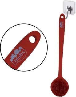Blubs® – Badborstel – Dry Brush – Rug Scrubber – Lichaamsborstel – Rugborstel Douche Met Steel – Huidborstel – Rugborstel Kunststof – Badborstel Met Steel – Doucheborstel Met Steel – Siliconen Borstel – Droogborstel – Massage – Rood -Verzorgings Producten Winkel 945x1200 1