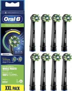 Oral B Oral-B CrossAction - Met CleanMaximiser-technologie - Opzetborstels - Zwart - 8 Stuks -Verzorgings Producten Winkel 952x1200 2