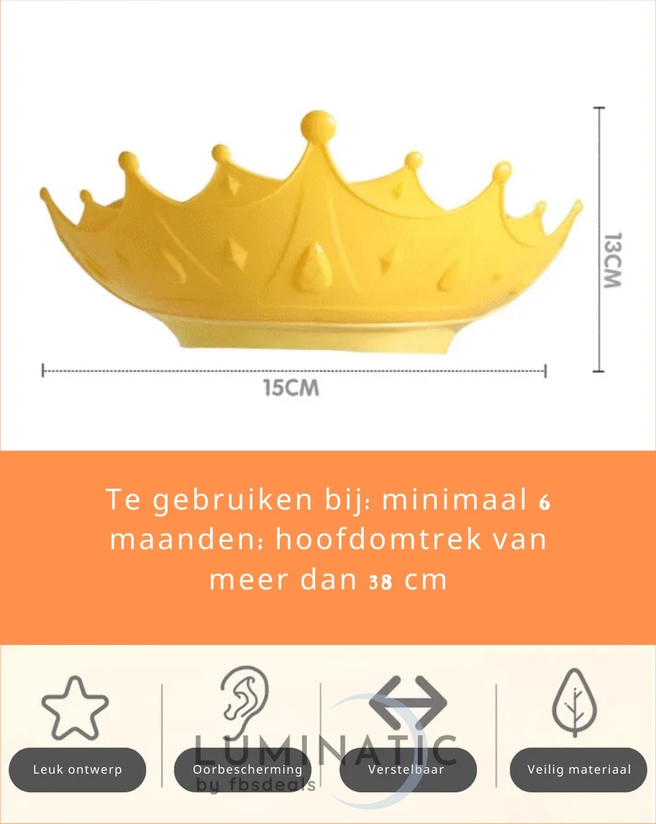 Baby Douchemuts - Baby Douche Kapje - Douchekapje Kind - Baby Douche Hoed - Badmuts Kinderen - Baby Douche Cap - Badmuts Kind - Shower Cap - Douche Muts | Luminatic® | Geel 5 Baby Douchemuts - Baby Douche Kapje - Douchekapje Kind - Baby Douche Hoed - Badmuts Kinderen - Baby Douche Cap - Badmuts Kind - Shower Cap - Douche Muts | Luminatic® | Geel - Afbeelding 5