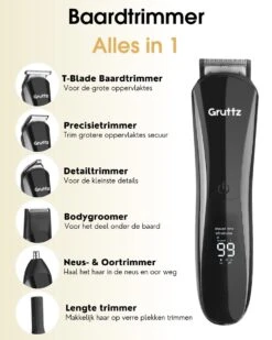 Gruttz - 11 In 1 Baardtrimmer Voor Mannen - Inclusief Reistas - Trimmer Baard Neus Oor En Lichaam - Bodygroomer Mannen -Verzorgings Producten Winkel 960x1200 5