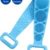 Merkloos Rug Scrubber - Doucheborstel - Lange Lichaamsborstel - Dubbelzijdig Design - 70CM - Rugborstel - Krabber - Douche - Bad - Badborstel - Rug Krabber Siliconen - Massage Borstel - Bath Towel - Back Scrubber -