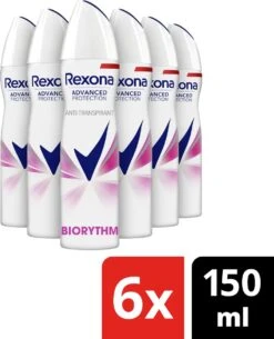 Rexona Women Ultra Dry Biorythm Deodorant - 6 X 150 Ml - Voordeelverpakking -Verzorgings Producten Winkel 971x1200 2