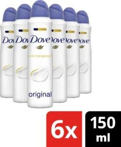 Dove Original Anti-transpirant Deodorant Spray - 6 X 150 Ml - Voordeelverpakking -Verzorgings Producten Winkel 988x1200 3